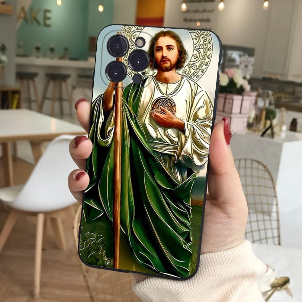 San Judas Phone Case For iPhone 15 14 11 12 13 Mini Pro XS Max Cover 6 7 8 Plus X XR SE 2020 Funda Shell