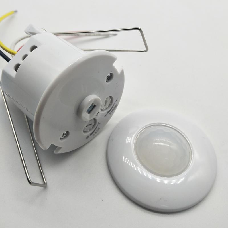 DC12V-24V Mini Einbau PIR Decken Präsenz Bewegungssensor Detektor Schalter mit potentialfreiem Kontakt Ausgang