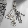 Creative Skeleton Keychain With Detachable Alloy Charm For Teens Backpacks Luggage Labels Funny Gift Choice