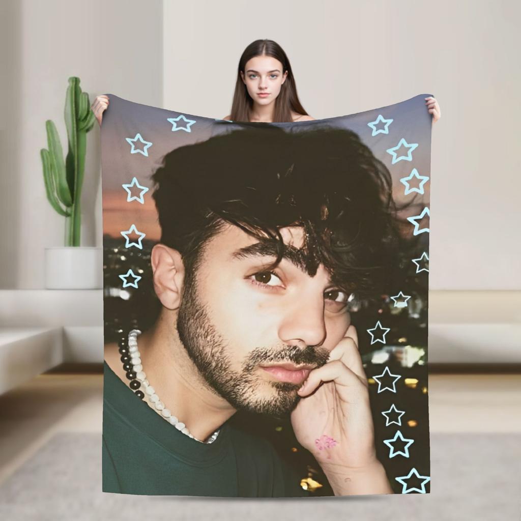 Fede V-Vigevani Flanelldecke Club Misterios Warm Weich Überwurfdecke für Außen Dekorative Lustige Tagesdecke Sofa Bettbezug