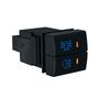 12V Led Dual Push Button Switch Front Rear Fog Lights Power Charger For Toyota Prado Hiace LandCruiser RAV4 Camry Corolla