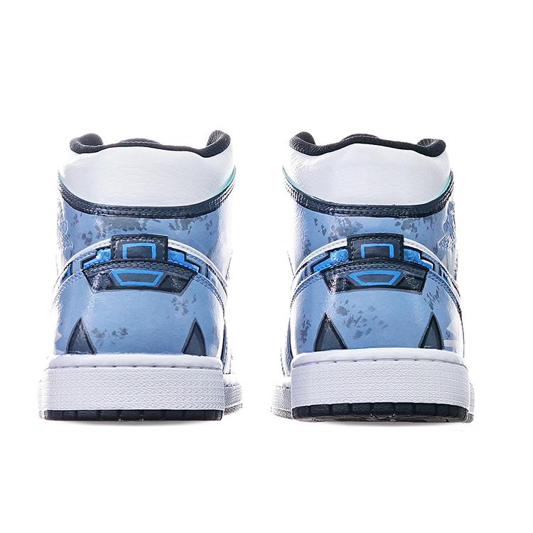 Jordan Air Jordan 1 Mid Island Green Mid top Vintage Basketball Shoes Men's Haze Gray 554724-132(TeamT-)