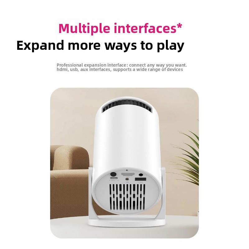 Projector Home daytime wall 1080p projector Mini high definition intelligent barrel wifi projector