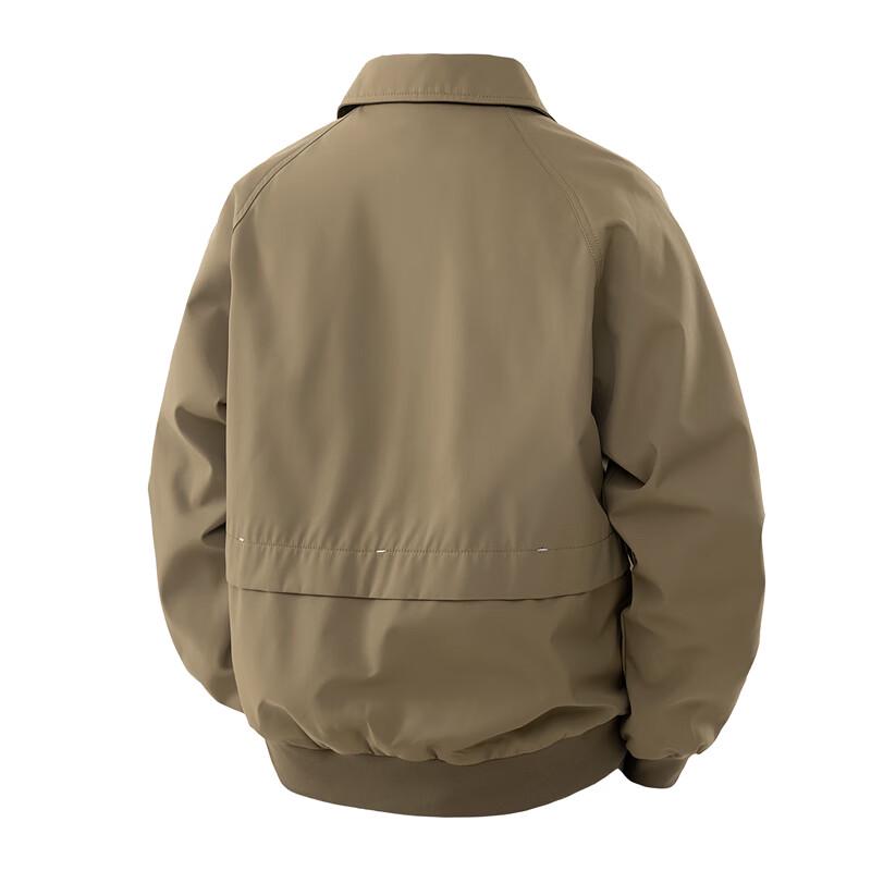 ROMON Men's Casual Turn-down Collar Jacket