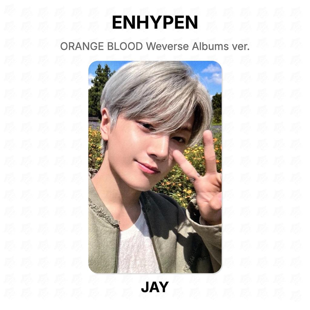 ENHYPEN ORANGE BLOOD Weverse Albums ver. Fototessera ufficiale