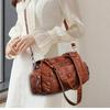 Damen 2025 Retro Handtasche mit großem Fassungsvermögen - Vielseitige einfache PU Schulter-Umhängetasche