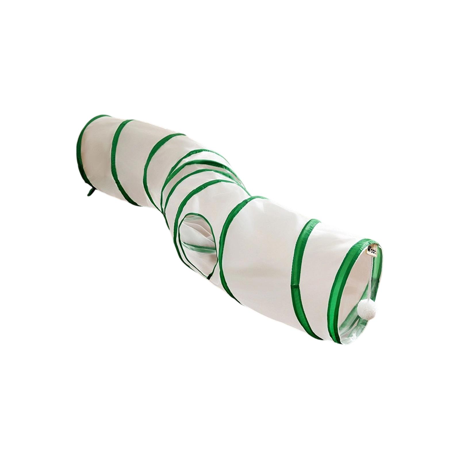 

Cats Tunnel Toy - Interactive Self-Entertaining Pet Play Tube With Built-in Toys & Fabric For Cats One Size