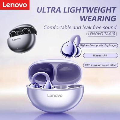 Oryginalne słuchawki bezprzewodowe Lenovo TA410 Bluetooth 5.4 TWS Panoramiczne efekty dźwiękowe Bardzo długa żywotność baterii Słuchawki Wygodne w noszeniu