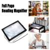 Rectangular 3X Magnifying Glass A4 Size Full Page Reading Magnifier  Seniors