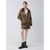 ELLE Women's Oversized Patchwork Short Jacket