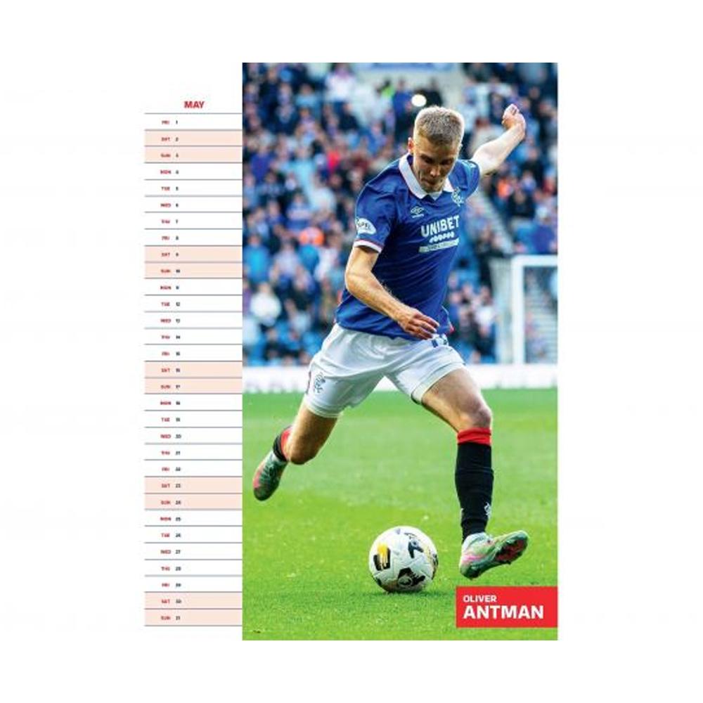 Rangers FC 2026 A3 Wall Calendar