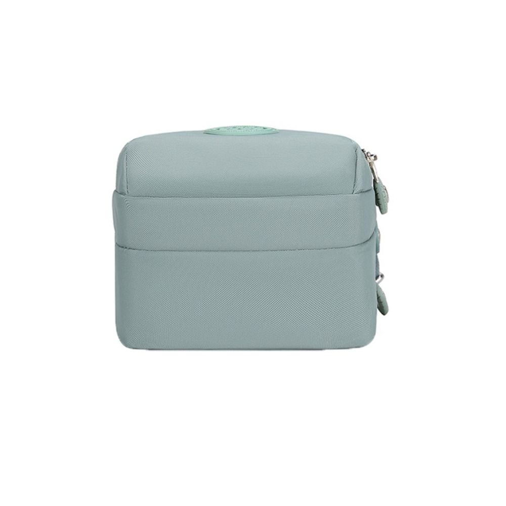 Square Zipper Crossbody Bag Multi-functional Small Phone Bag Simple Nylon Shoulder Bag  Women