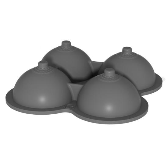 

Силиконовый лоток для льда Формы для кубиков льда для бурбона Форма полукруга Герметичный Сферический производитель ледяных шариков для виски коктейлей холодных напитков серый