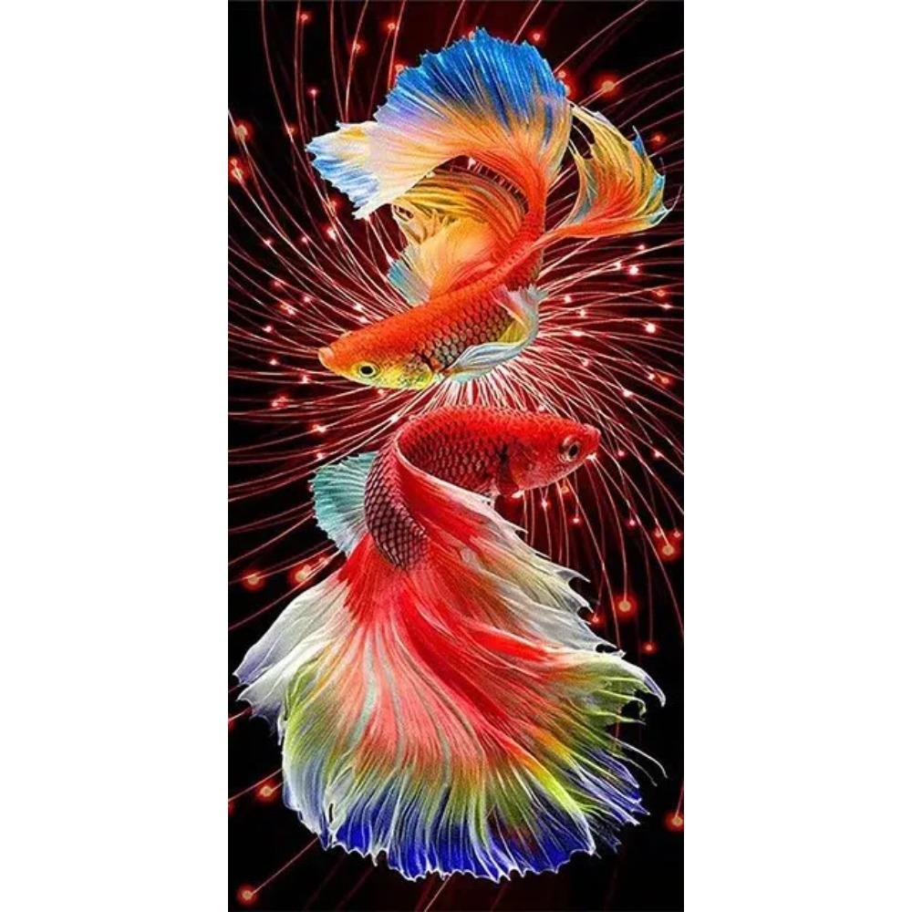 Abstract Koi Canvas Painting Wall Art Fish Posters And Prints Carp Pictures For Living Room Decor