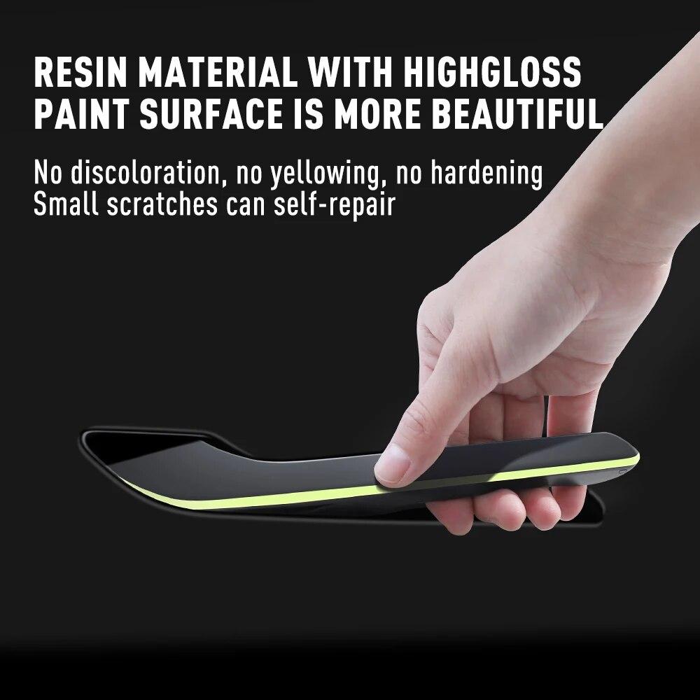 YZ For Tesla Car Sticker Model 3 Model Y Door Handle Cover Protector for Tesla Model3 23 Luminous Handle Kit ModelY Accessories