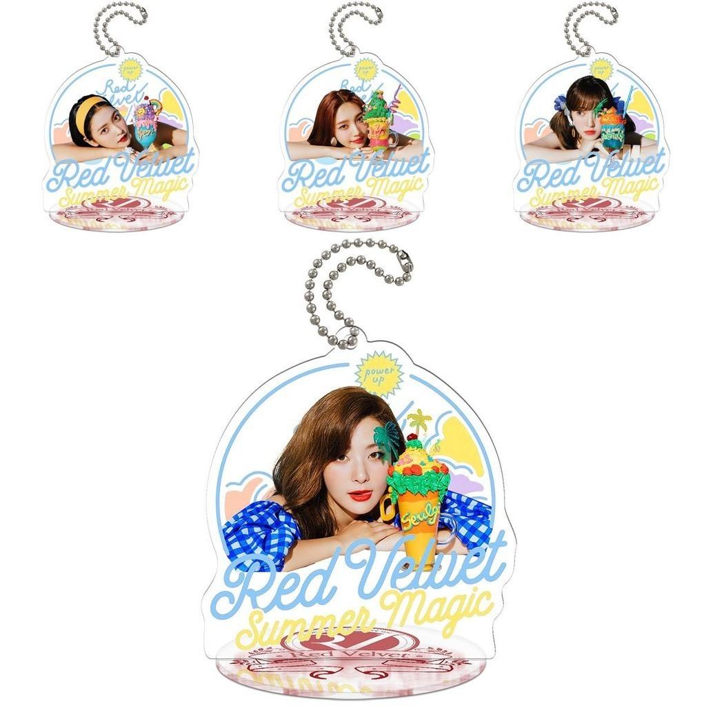 High-quality Kpop Red Velvet Acrylic Keyring Key Holder With Cute Power Up Design For Trendy Fashion