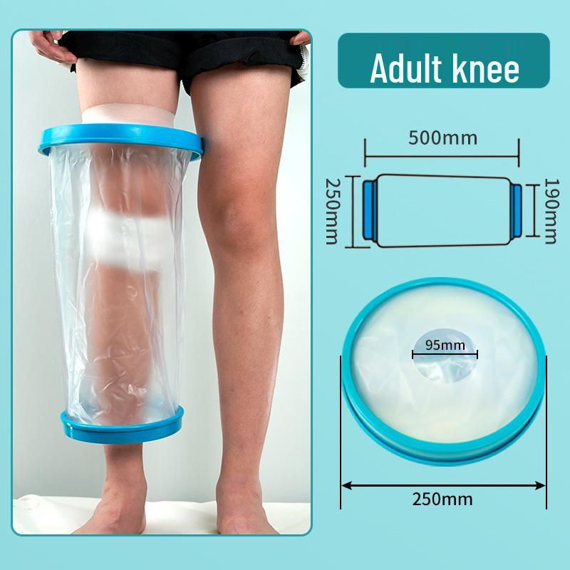 Waterproof Adult Knee & Foot Plaster Cover for Post-Op Bathing Protection