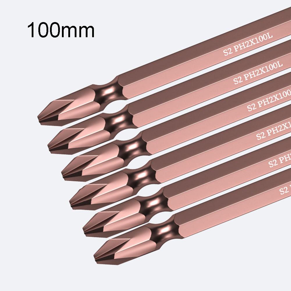 1/4'' Altıgen Tornavida Uçları 100mm 10 adet Alaşımlı Çelik