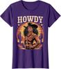 African American Black Girl Melanin Retro Cowgirl Ladies' Crewneck T-Shirt
