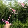 1-10Pcs Flying Helicopter Toy Hand Rotating Circle Bamboo Dragonfly Hand Rub Plastic Propeller For Outdoor Flying Toy Kids Gift
