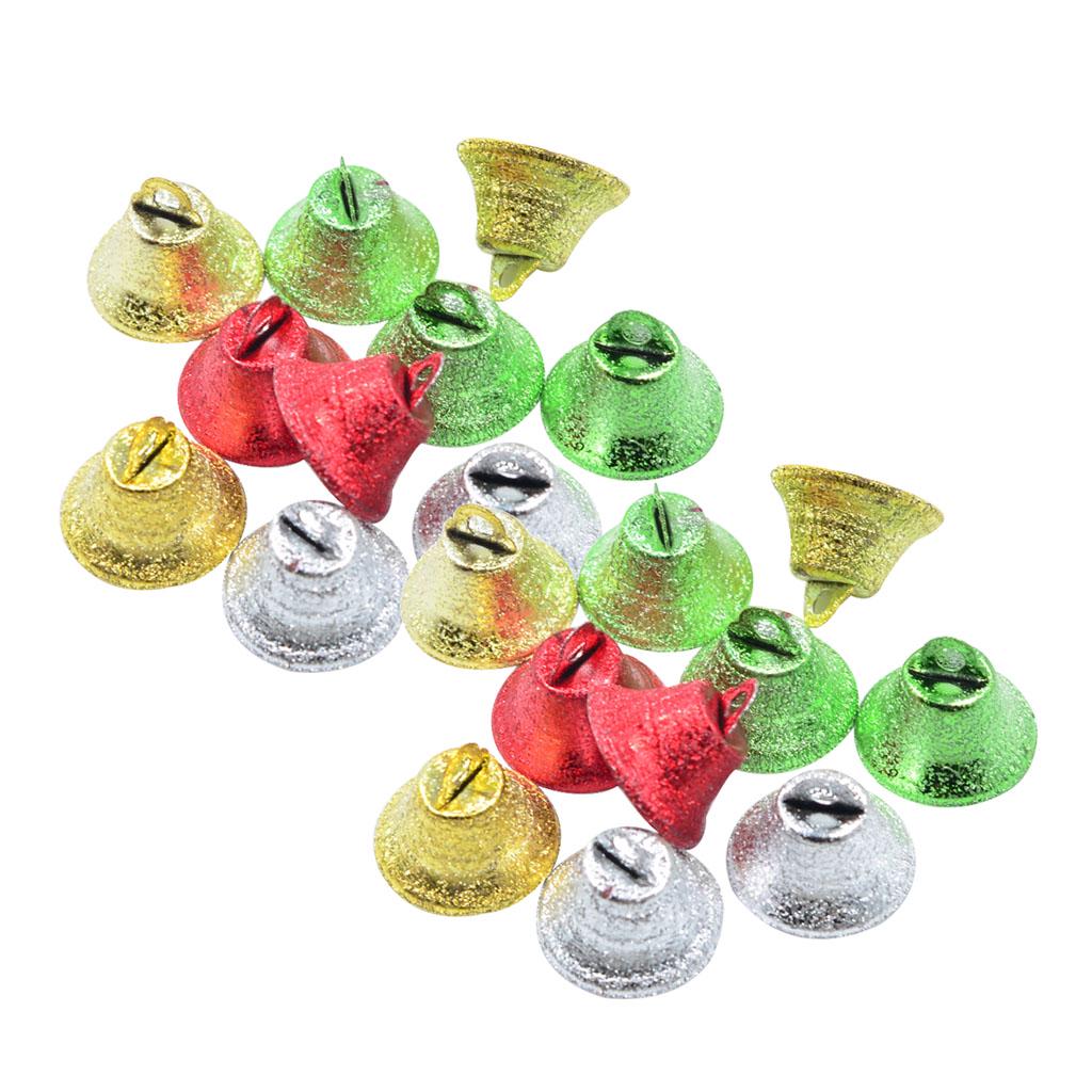 100pcs//lots Mini Cute Colored Jingle Bells Xmas Party Decoration Jewelry DIY Kit