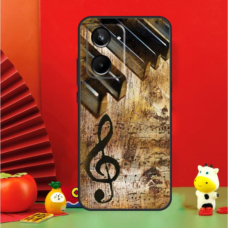 Musical Music Note For Realme GT6 GT7 15 Pro 10 11 12 13 14 Pro Plus C65 C67 C63 C61 C55 C51 C53 C35 C75 Case