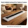 Foldable Piano with Sustain Pedal Space-Saving for Beginners, Students