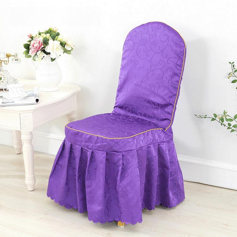Printed Chair Cover Elastic Spandex Universal Wedding Chair Cover Hotel Catering Party Specific Skirt Style Cushion Anti Slip Protective Covers