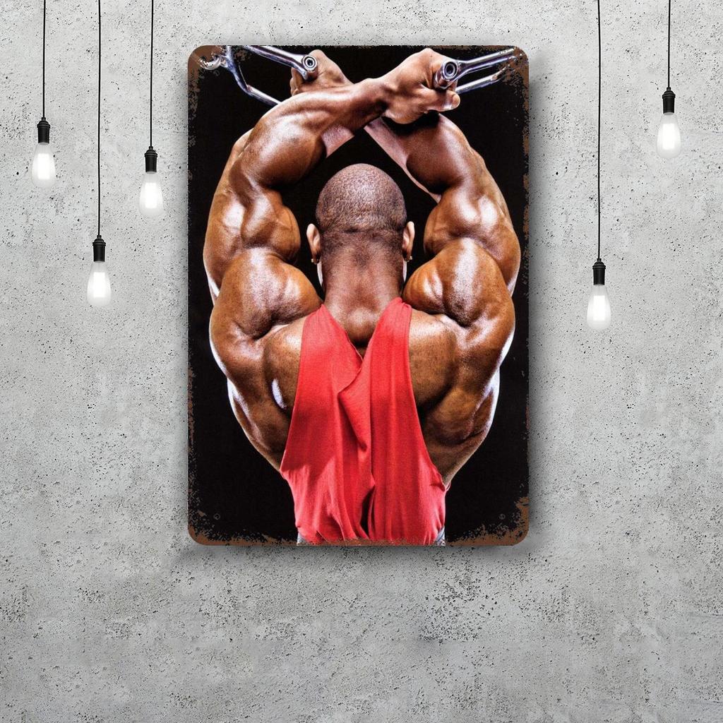 Bodybuilding Funny Bar Metal Sign Retro Plaque Vintage Sign Alcohol Drinker Pub Club Man Cave Kitchen Wall Decoration