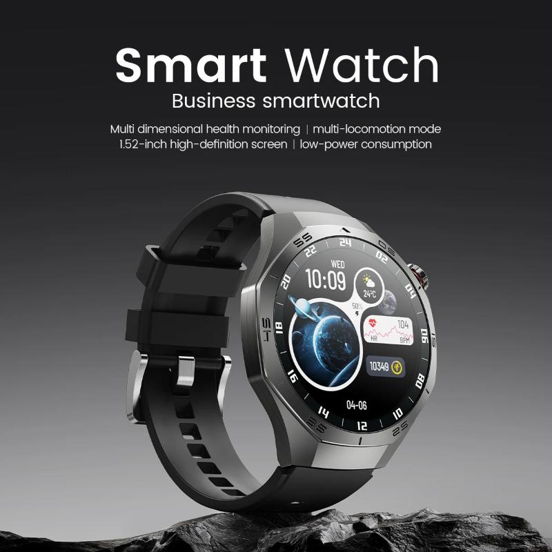 2025 Nouvelle Montre Connectée Homme Tracker GPS Écran AMOLED HD Fréquence Cardiaque Appel Bluetooth NFC Étanche Sports Extérieur Fitness Montre Connectée