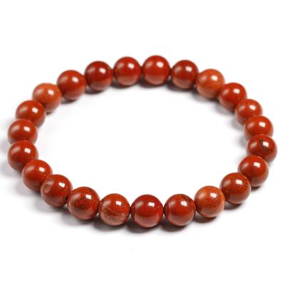 Natürlicher echter roter Jaspis, runde Halbedelsteinperlen, 6 8 10 mm, Armbänder, Damen und Herren, Heilschmuck, Zubehör, Geschenk