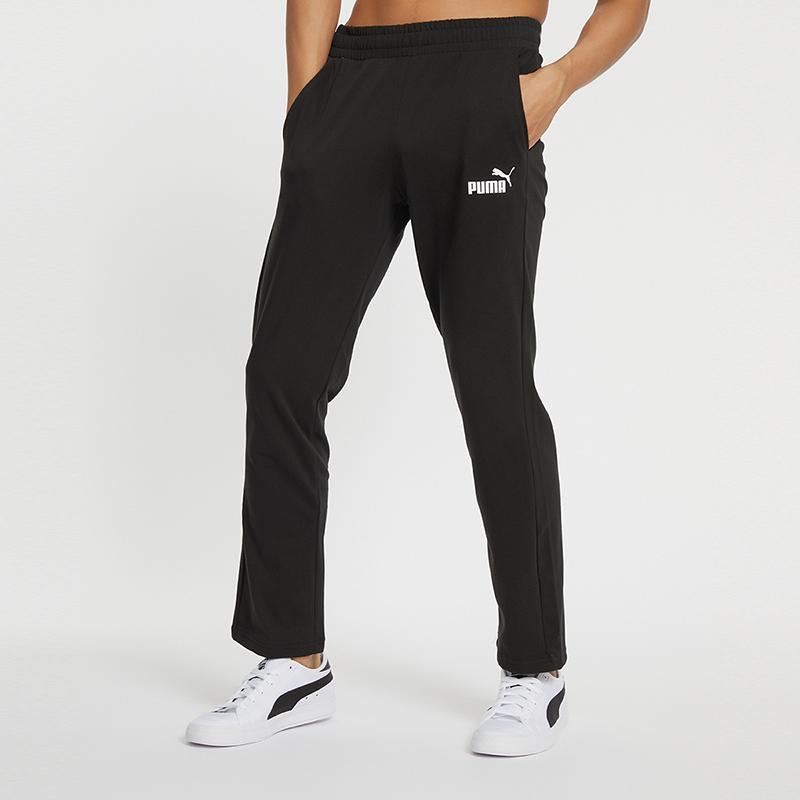 Puma Sports Casual Knit Straight-Leg Pants Men Bottoms Black 588720-01
