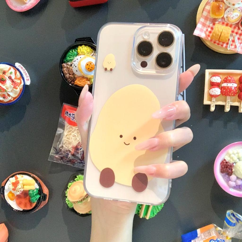 Uroczy Ziemniak dla Apple 16pro Etui na Telefon Komórkowy Nowy Silikonowy Odporny na Upadki Wszechstronny 13 Przezroczysty Premium 12