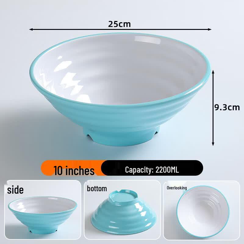 Qiwei Melamine Dual-Tone Noodle Bowl