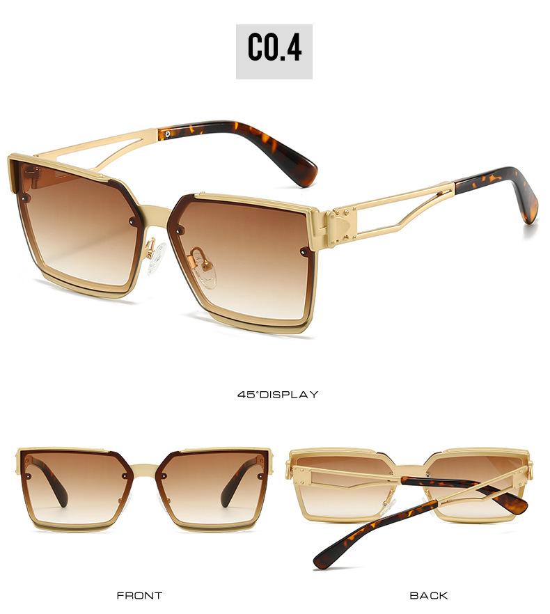 High-End Square Frame Sunglasses with UV Protection for Men and Women – Stylish and Versatile
