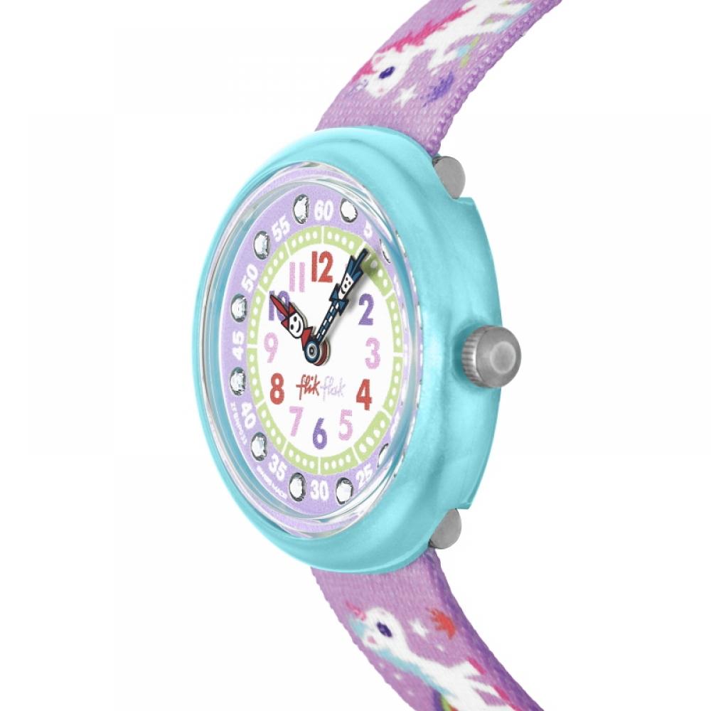 Flick Flock Fbnp033 Sunny Hours Magical Unicorns Kids Nato Watch