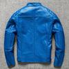 New Top Layer Cowhide Genuine Leather Leather Jacket for Men's Young Motorcycle Stand Collar Slim Fit Trendy Leather Jacket Short Autumn Jacket