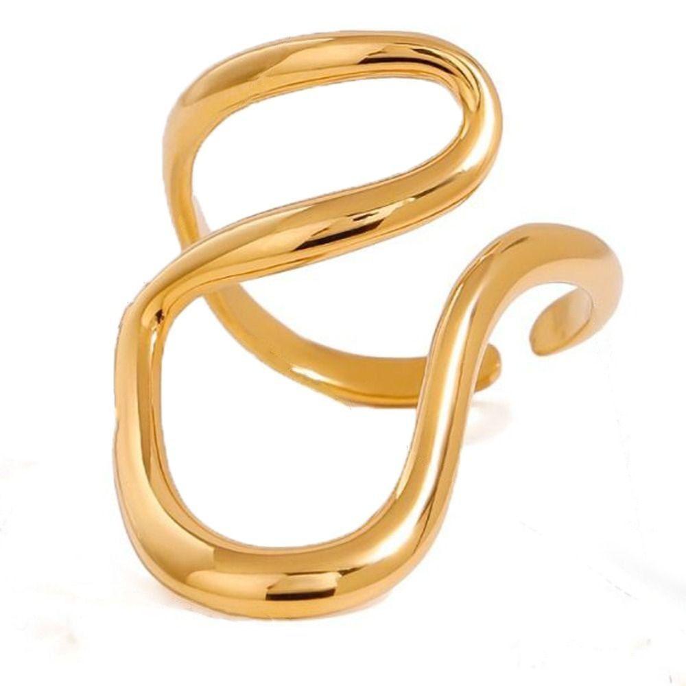 Ins Finger Ring Irregular Alien Opening Ring Trendy   Women