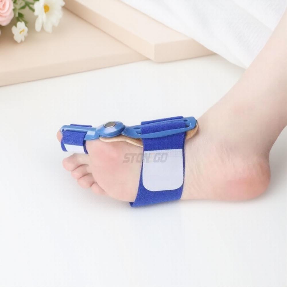 

1 шт. Шина для большого пальца стопы, корректор вальгусной деформации большого пальца стопы, средство для облегчения боли в стопе, ортопедический инструмент для ухода за стопой синий