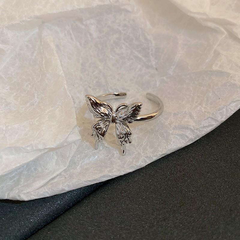 Korean zircon circle snake gourd ring niche design index finger ring temperament jewelry women
