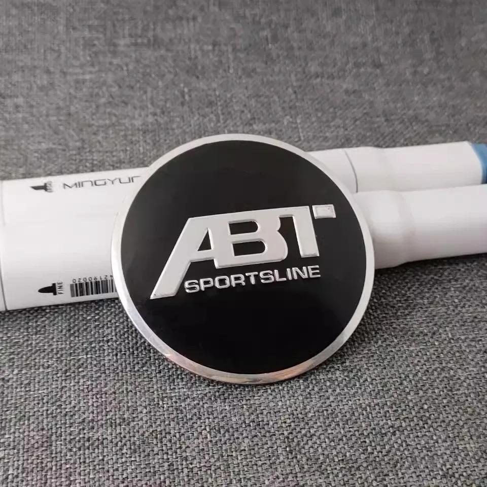 56mm Modifikované středové krytky kol pro auto Samolepky s logem ABT pro Golf Passat Jetta Touareg Tiguan Caddy Vento Bora mk6