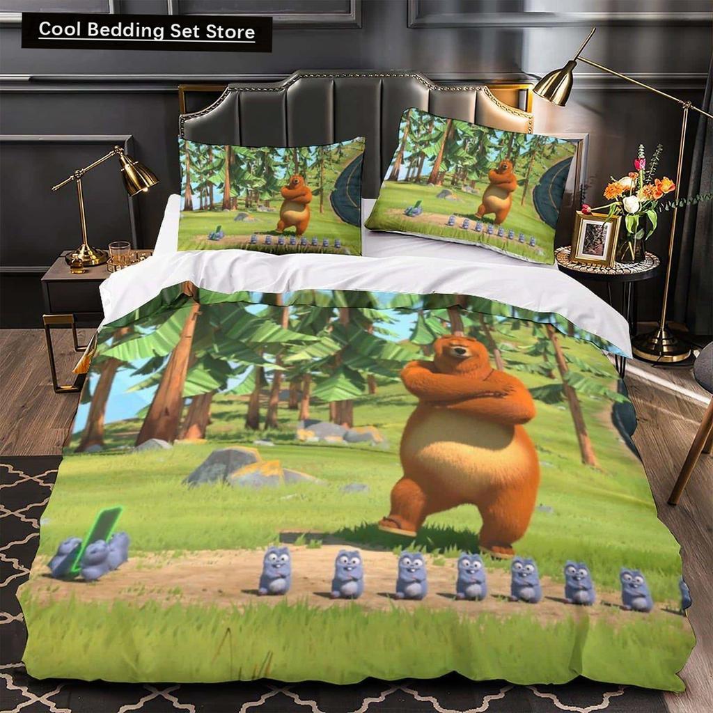 3D Printed Anime Grizzy and the Lemmings Bedding Set Single Twin Full Queen King Size Bed Set Adult Kid Bedroom Duvet Cover Sets