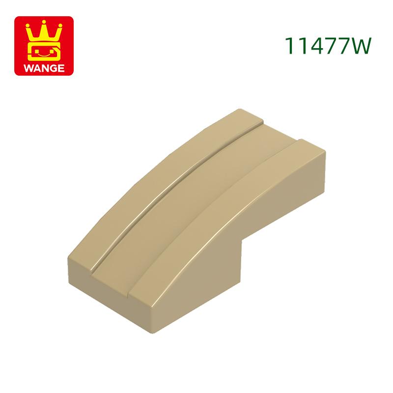 333Pcs/lot 11477W Slope Curved 2 x1 Block Moc Colour Accessories Compatible with with Brick DIY Children's Toy Building Assembly Parts
