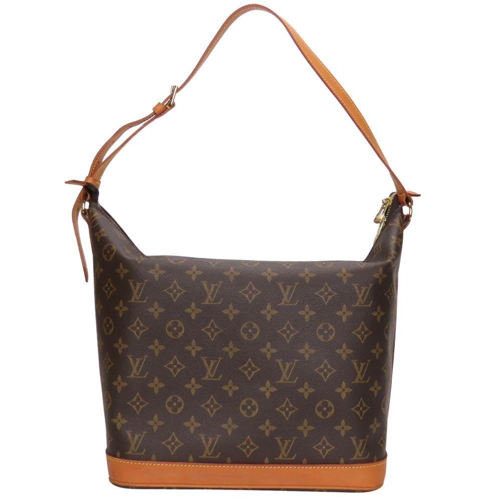 Used LOUIS VUITTON Shoulder Bag Amphor Three M47275 Monogram/Nume leather Brown Sharon Stone collaboration