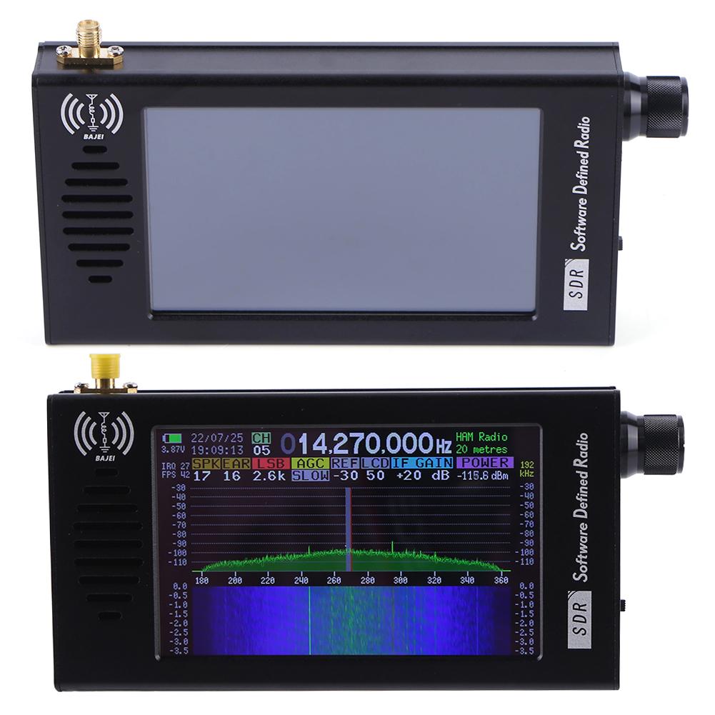 DSP SDR Radio Receiver Aluminum Alloy Rechargeable Radio Receiver Compact Radio Receiver for Garage Party Market