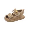 Korean Version Men's Soft Soled Summer Anti Slip Girls' Teddy Bear Beach Shoes 0-2 Years Old Baby Girls' Walking Sandals