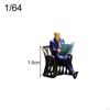1/64 People Figures Dollhouse Prop S Gauge Sand Table Decor Accessory Layout Decoration