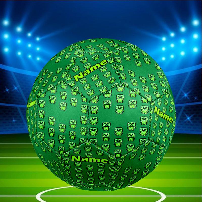 Custom Name Personalized Gamer craft-A Print Size 5 Soccer Ball Training & Match Football, for Team, Kicking, Gift for Football Enthusiasts