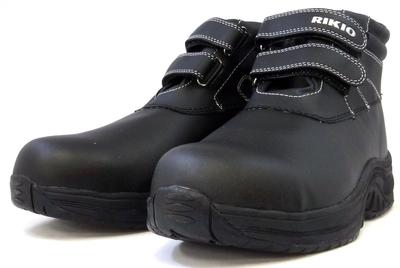 Rikioh Aquazero Waterproof Safety Velcro Size Shoes, Type, Black, 27.0cm (AQ-ZM-BK)
