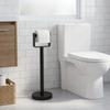 Heavy Base Bathroom Tissue Holder Stainless Steel Free Standing Tissue Dispenser  Bathroom